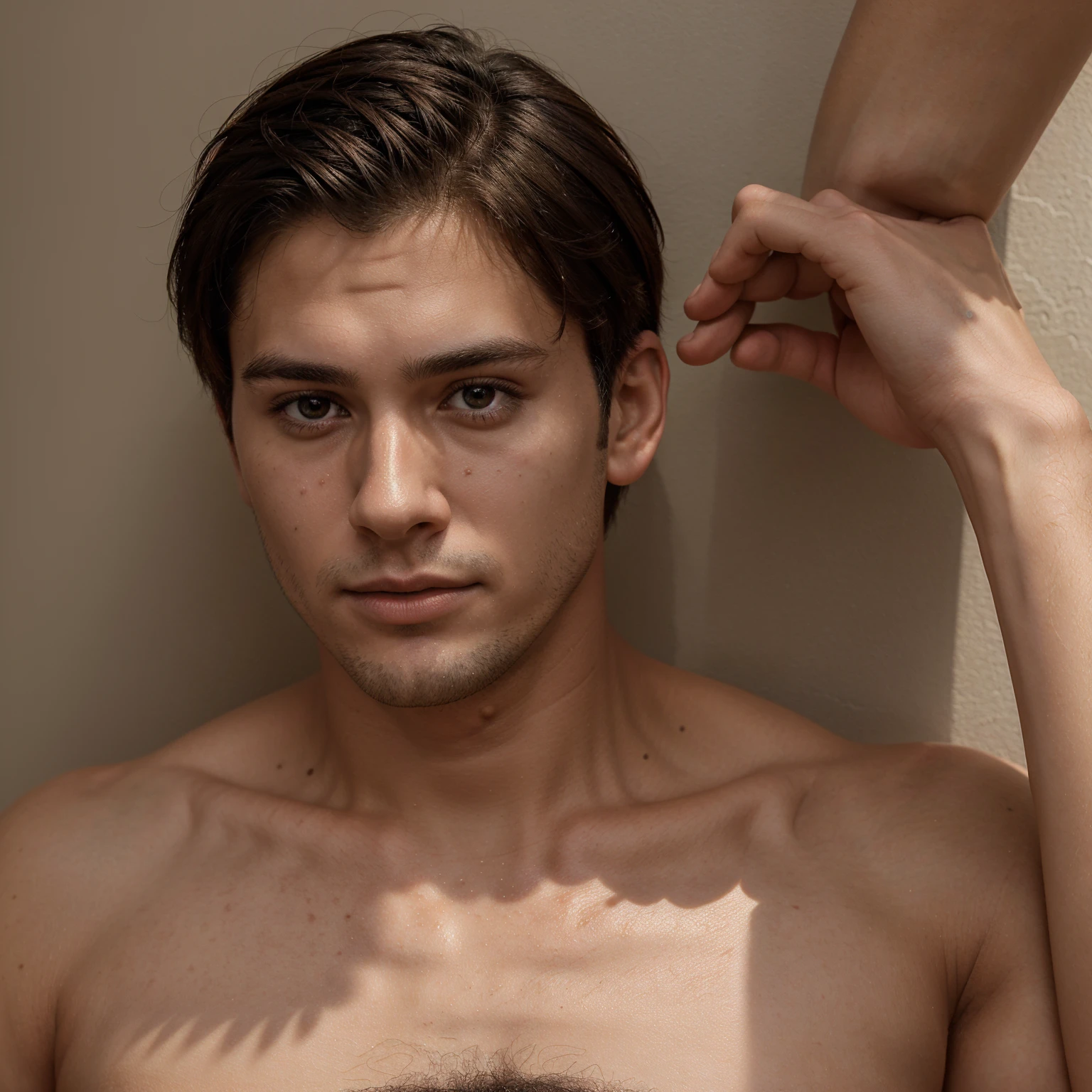 24 year old boy, photorealistic image, detailed, accommodated, handsome, hermsoso