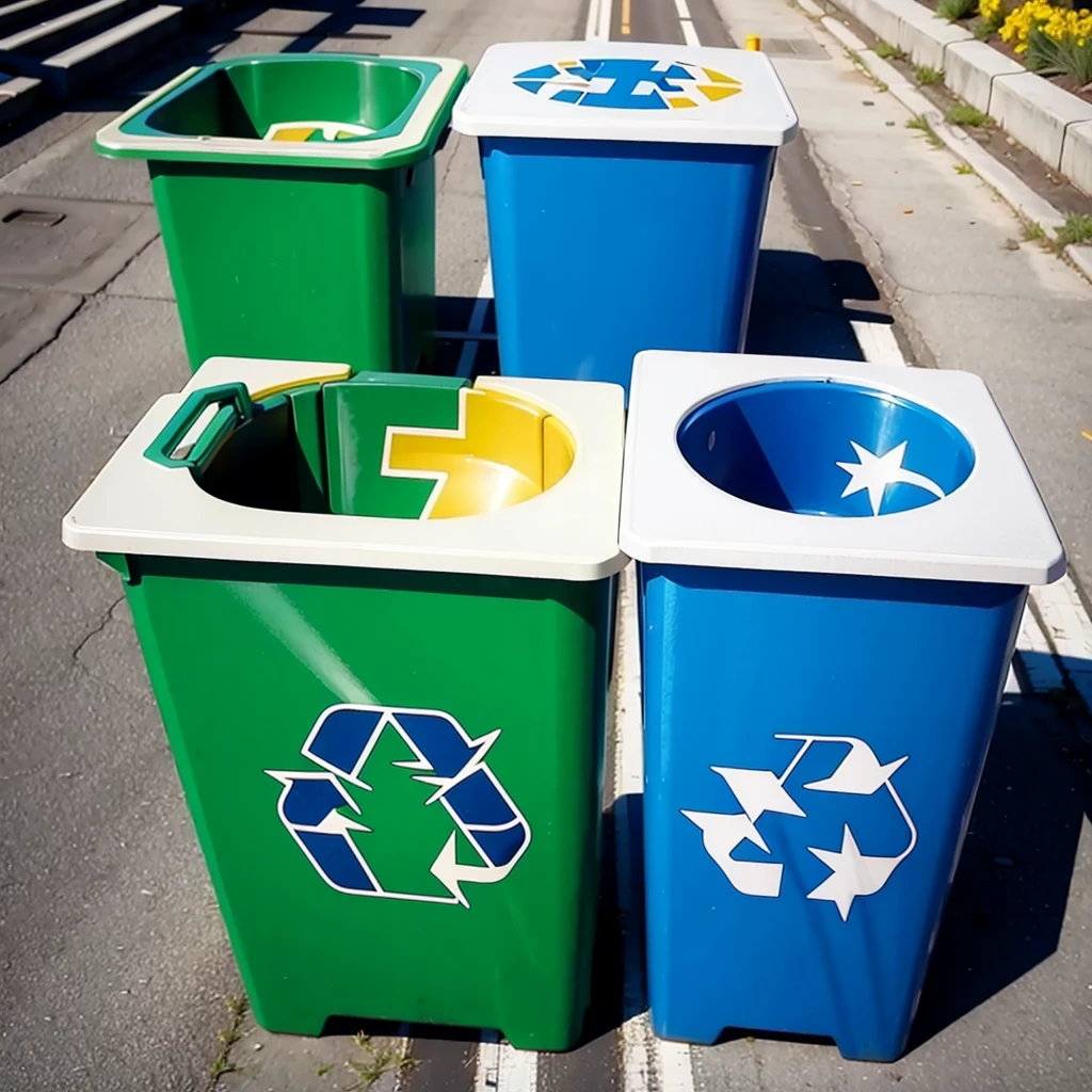 recycle in vibrant colors