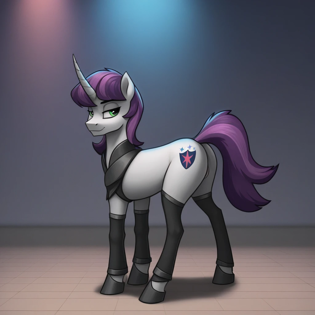 score_9,score_8_up,score_7_up,score_6_up, ((my little pony)) (slut uniform), duet, lot of bows, ((worn-out pussy after prostituting work)), stockings with print, seductive perky big butt, behind view, (shining armor), (king sombra), radiant lighting, vibrant colors, whimsical atmosphere, 8K, high resolution, highly detailed, masterpiece