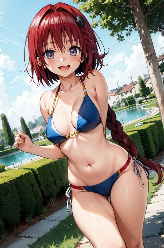 (highly detailed CG illustration), (masterpiece), (best quality), (ultra detailed), (illustration), (1female), standing, Fashion model, (detailed background), (ultra detailed body), (beautiful detailed body), (highly detailed body), beautiful detailed eyes, delicate beautiful face, Floating,(high saturation),(colorful splashes),colorful bubble,(shining), focus on face, floating flowers, floating hairs, (shining), best lighting, best shadow, 1female solo, solo, full body, (highly detailed CG illustration), blue_eyes, blush, brown_hair, bangs, long_hair, closed_mouth, ponytail, ribbon, hair_ribbon, red_hair, koshigaya_natsumi_nonnonbiyori, very seductive pose, very cute smile, (anime style), (highly detailed), (beautiful detailed), (ultra detailed), (highly detailed bikini), (highly detailed body), (beautiful detailed body), (ultra detailed body), (highly detailed hair), (beautiful detailed hair), (ultra detailed hair), (highly detailed smile), (beautiful detailed smile), (ultra detailed smile), (small breasts anime girl), ,bra,black hairband, black ribbon, black panties, blush, breasts, cleavage,corset,frilled bra, frilled panties, frills,full body,grin,hair ribbon,heart,heart hands, kneeling,bra,mouth hold,navel,ribbon,skirt,small breasts,smile,solo,stomach,strapless,thighhighs,waist bra, wristband,  ,small breasts
