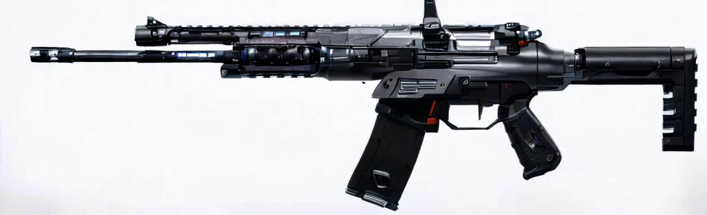 (masterpiece, top quality, best quality, official art, beautiful and aesthetic:1.2),(8k, best quality, no humans,( black background:1.3), gradient, gradient background, weapon, vehicle focus,grey design, Science fiction, gun,