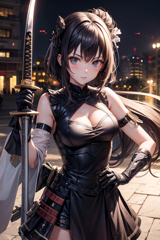 Make a girl with a katana 