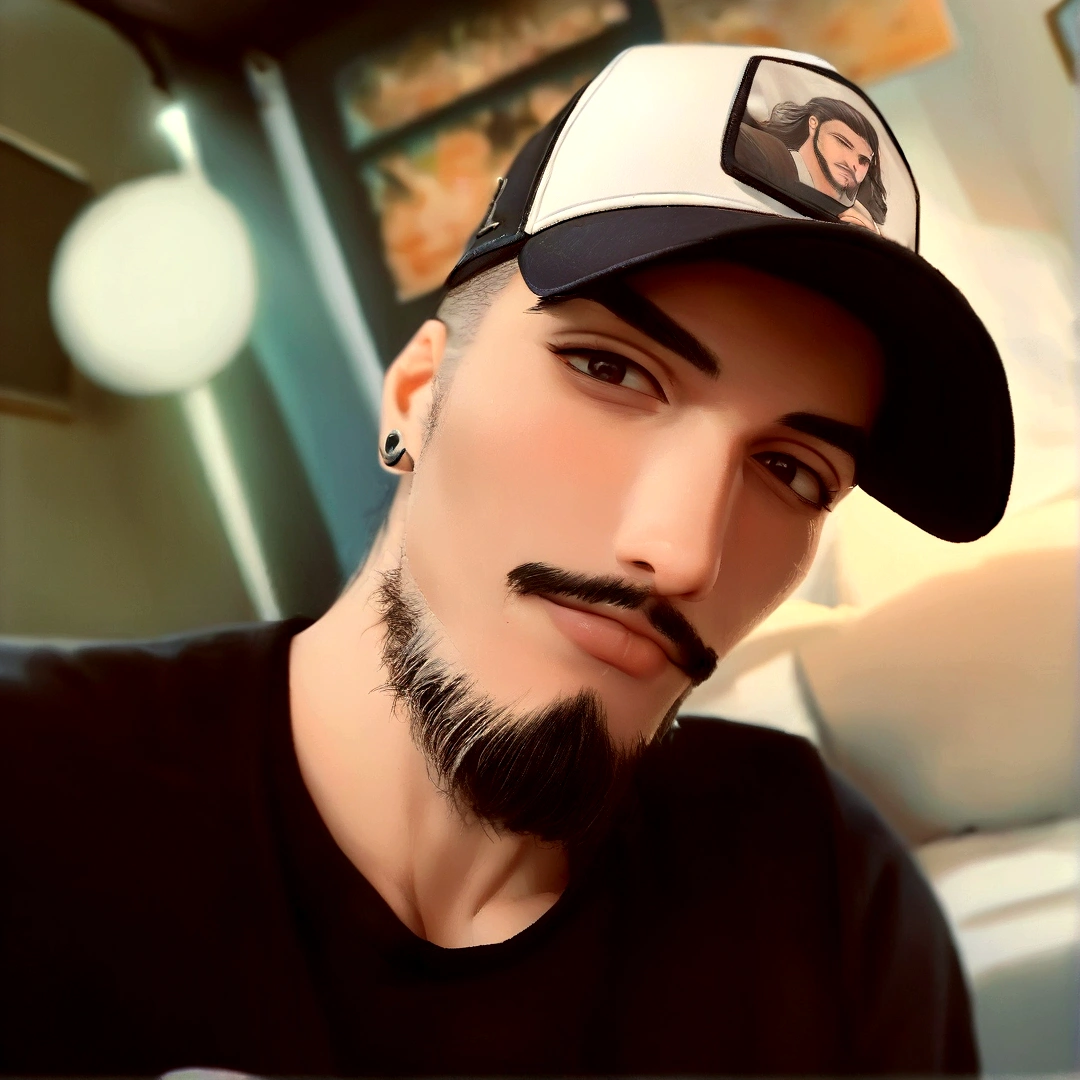 there is a man with a beard and a hat, Serpentina do Twitch / gamer ludwig, taken at the beginning of 2020, I agree with you, aykut aydogdu, about 19 years old, profile photo 1024px, profile picture with headshot, Ismail, Michael, very low quality image, professional profile photo, goatee