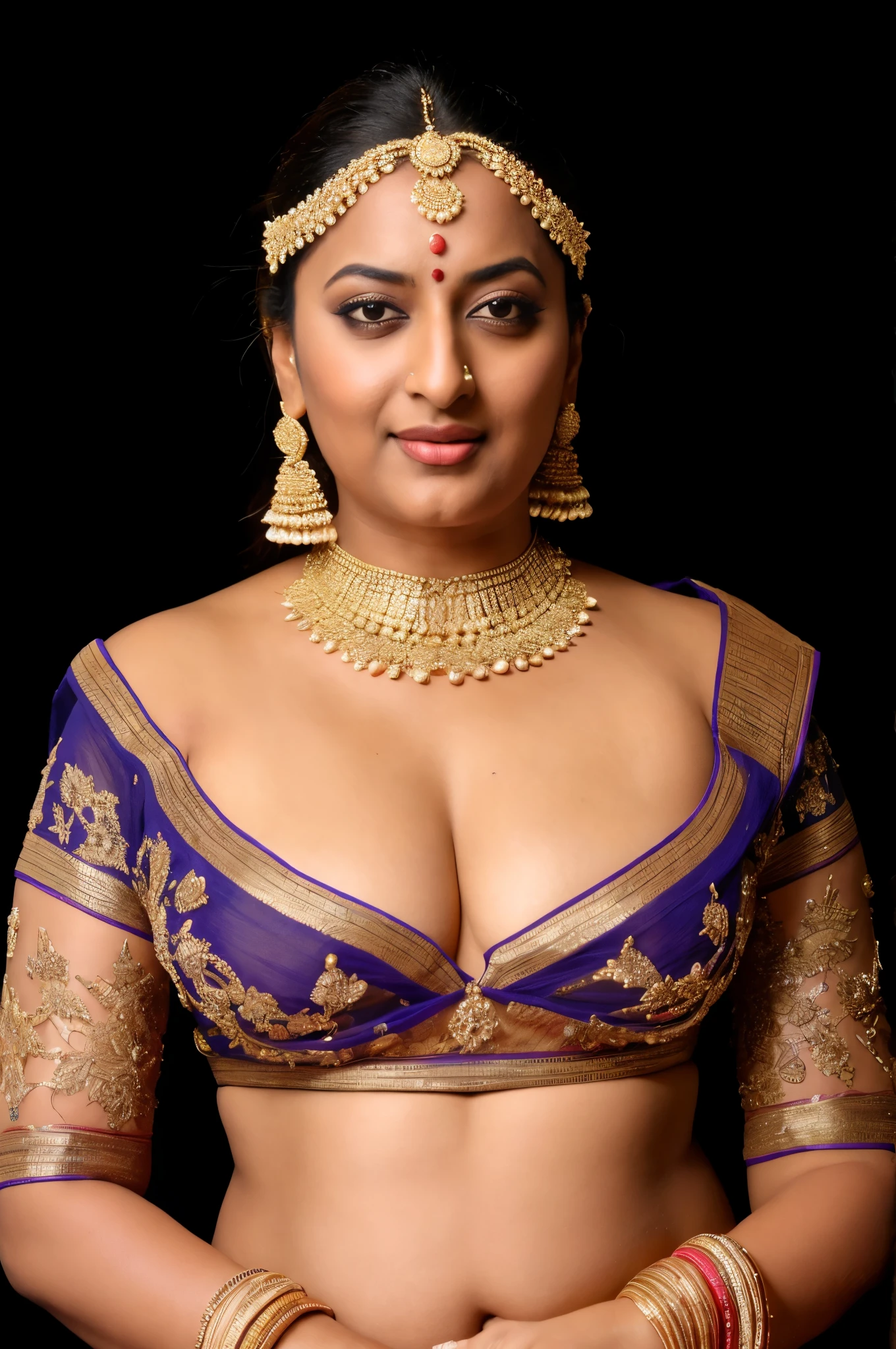 Foto RAW, photorealistic, photography, full body shot, 50 years old Woman, master shot, perfect eyes, goddess like beauty, pierced eyes, perfect thick chubby mallu Desi aunty bhabhi, Wearing a Stanapatta, a chest-band.Saree model, model Photography, Indian saree shoot, Indian traditional wear advertising photography, traditional wear brand shoot, face of Indian actress Sonakshi Sinha, masterpiece, realistic, realism, incredible details, pleasure, photorealism, detailed skin, skin pores, high contrast, photorealistic Artstation 8k HD digital art trend of high definition and detailed realistic skin texture, ultra detail, realistic skin texture, armature, best quality, ultra high definition, (photorealistic:1.4),, high resolution, detail, raw photo, sweat, Re sharp, by Lee Jefferies Nikon D850 Film Stock Photo 4 Kodak Portra 400 Camera F1.6 Lens Rich Color Ultra Real Realistic Realistic Textures Dramatic Lighting Unreal Engine Trending at Art Station Cinestill 800,(pele altamente detalhada: 1.2), 8k UHD, DSLR, soft-lighting, alta qualidade, grain of film, Fujifilm XT3,she didn't like to wear blouse or bra, she is happy to wear only saree, she hates blouse or bra, detailed hairy armpits, hyper realistic skin, skin pores, sweat, veins, short hairs on armpit, stubble armpits, hyper realistic hairy armpits, low waist saree,