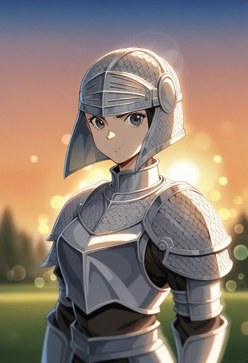 (masterpiece), (extremely intricate:1.3), (realistic), portrait of a girl, the most beautiful in the world, (medieval armor), metal reflections, upper body, outdoors, intense sunlight, far away castle, professional photograph of a stunning woman detailed, sharp focus, dramatic, award winning, cinematic lighting, octane render unreal engine, volumetrics dtx, (film grain, blurry background, blurry foreground, bokeh, depth of field, sunset, motion blur:1.3), chainmail