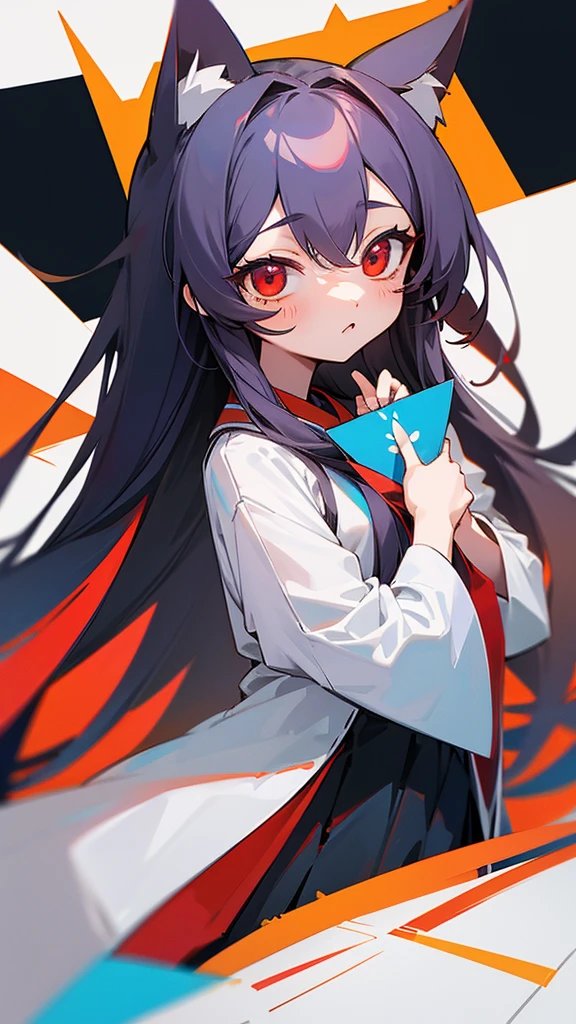 Highest quality I have long hair Hina Sorazaki Red eyes I don't have anything Odd Eye kind Cat ear One person Blue Archives