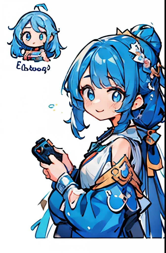 1girl, viewer behind the girl, playing videogames, holding controller, over the shoulder view, happy, excited, tmasterpiece,best qualtiy,Ultra-high resolution, ((Clear facial features,beautidful eyes,beauitful face, Exquisite facial features))