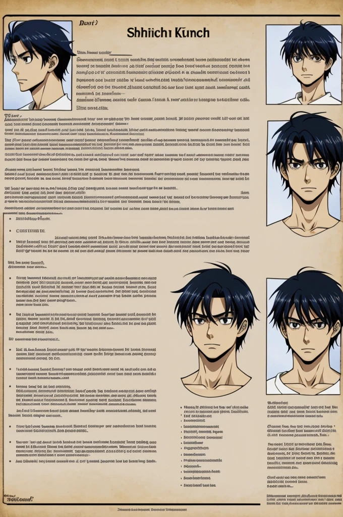Do me a template for a RPG character based on Shinichi Kudo