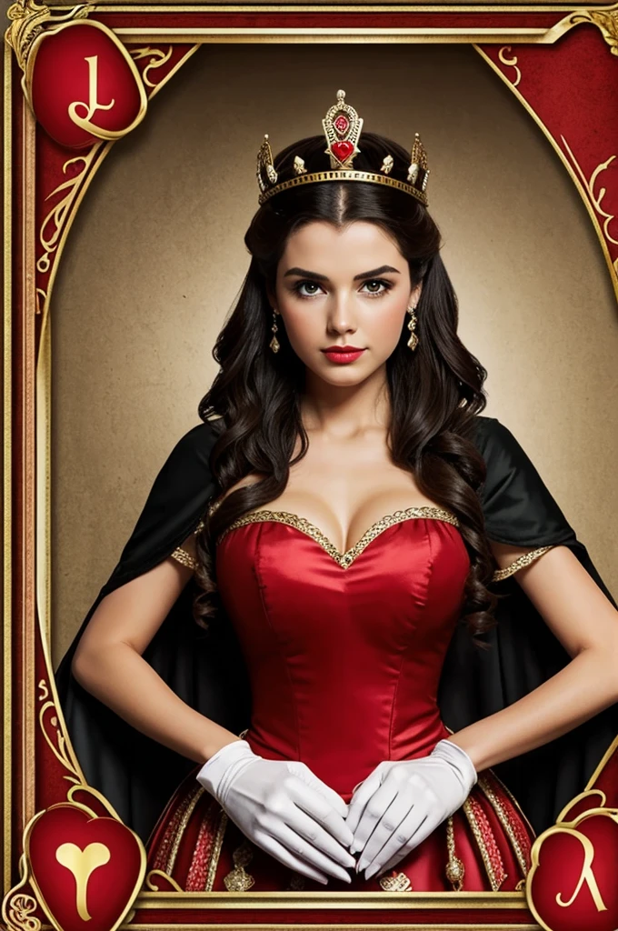 Make a queen of hearts without it being a person or animal