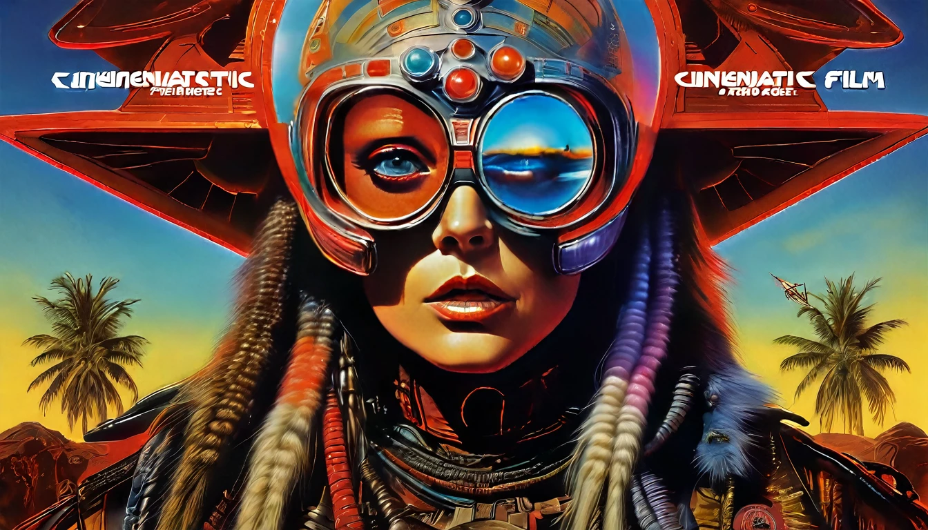 a movie poster for (Galaxy of Terror) inspired by Clyde Caldwell, futuristic apocalypse, stalenhag, metal album cover, gwar, heavy metal band promo, wayne barlowe pierre pellegrini, retro sci fi, by Moebius, movie poster promo, ultra detailed, complex, sharp focus, object texture, studio photo, intricate details, highly detailed, Real Photo style, hyper-realistic, high dynamic range, rich colors, realistic textures, 8K uhd, high color depth, Nikon D 850, Kodak 400 port, fujifilm XT, (cinematic film:3.1)