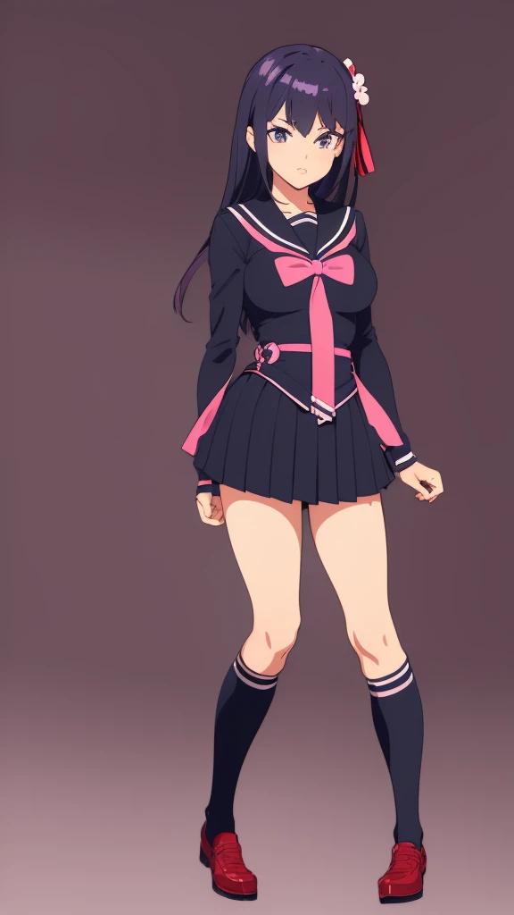 ((Shiori Novella)) ((Shiori Novella in the Style of anime Tokyo Revengers)) ((Highschool sailor uniform)) ((Tokyo revengers style)) ((perfect face)) ((perfect body)) ((full body)) ((city night background))