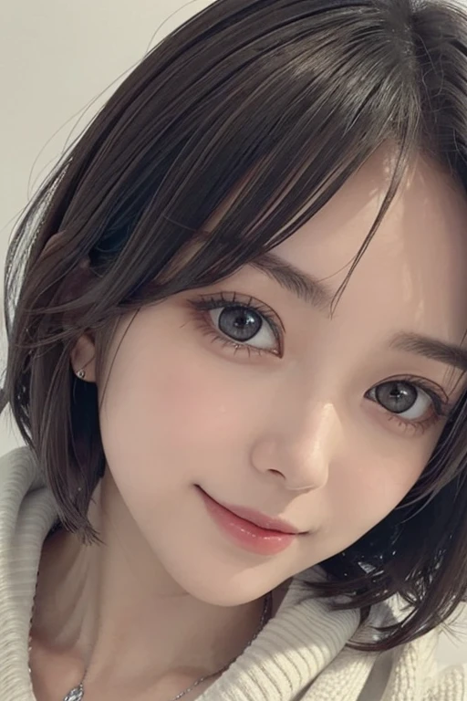 (Surreal) , (Like the picture:1.4),(Increase the resolution), (8K), (Very detailed), (Beautiful and detailed), (Highest quality), (Super detailed), (masterpiece), (wallpaper), (Detailed face), alone,girl1名, perfect beautiful japanese woman:1.4、Looking at the audience, Subtle details, Detailed face, cloudy, Deep Shadow, A gentle smile,((Short Hair Silver Color Mesh)),My hair is messy,look up,masterpiece, Highest quality, 8K, Upper Body, Dabo Dabo Hoodie:1.4, break, 18-year-old, Anna_girl, Wavy Hair, Show Viewer, smile, Ultra-realistic photos, Sharp focus, Face Light, Dynamic Lighting, break, Real Skin, Symmetrical, clear eyes,, Sharp pupils, Realistic student,Light background,Camera angle: Low - Angle,Various poses,necklace,Pin on right ear,Attractive face, Medium Chest, bracelet