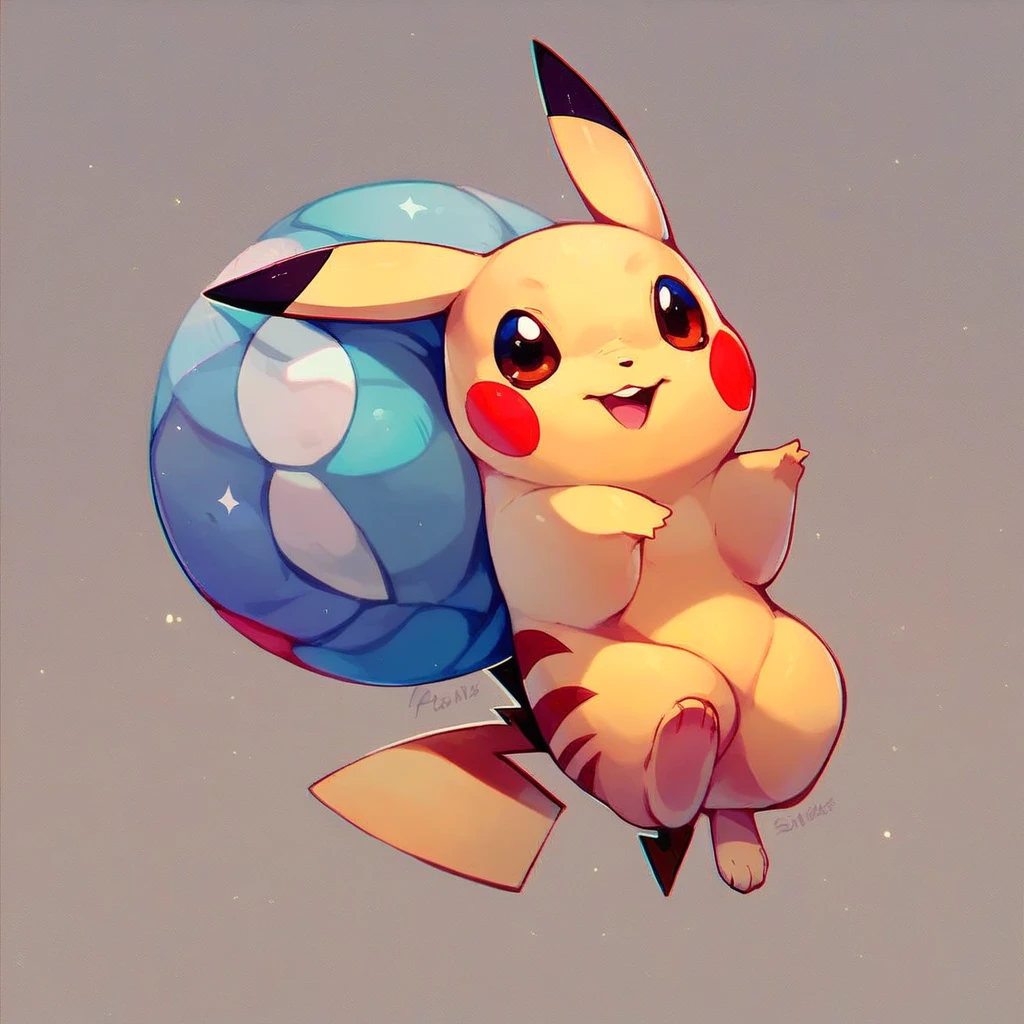 score_9, score_8_up, score_7_up, score_6_up, cute , simple background, full body, pokemon pikachu cute