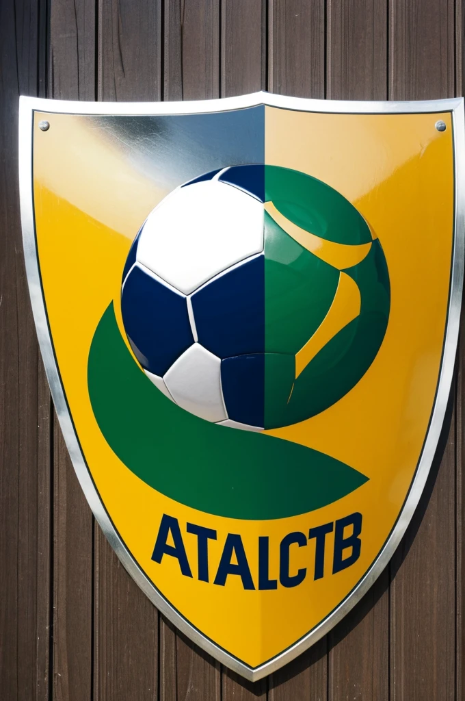 Soccer shield that says athletic sports