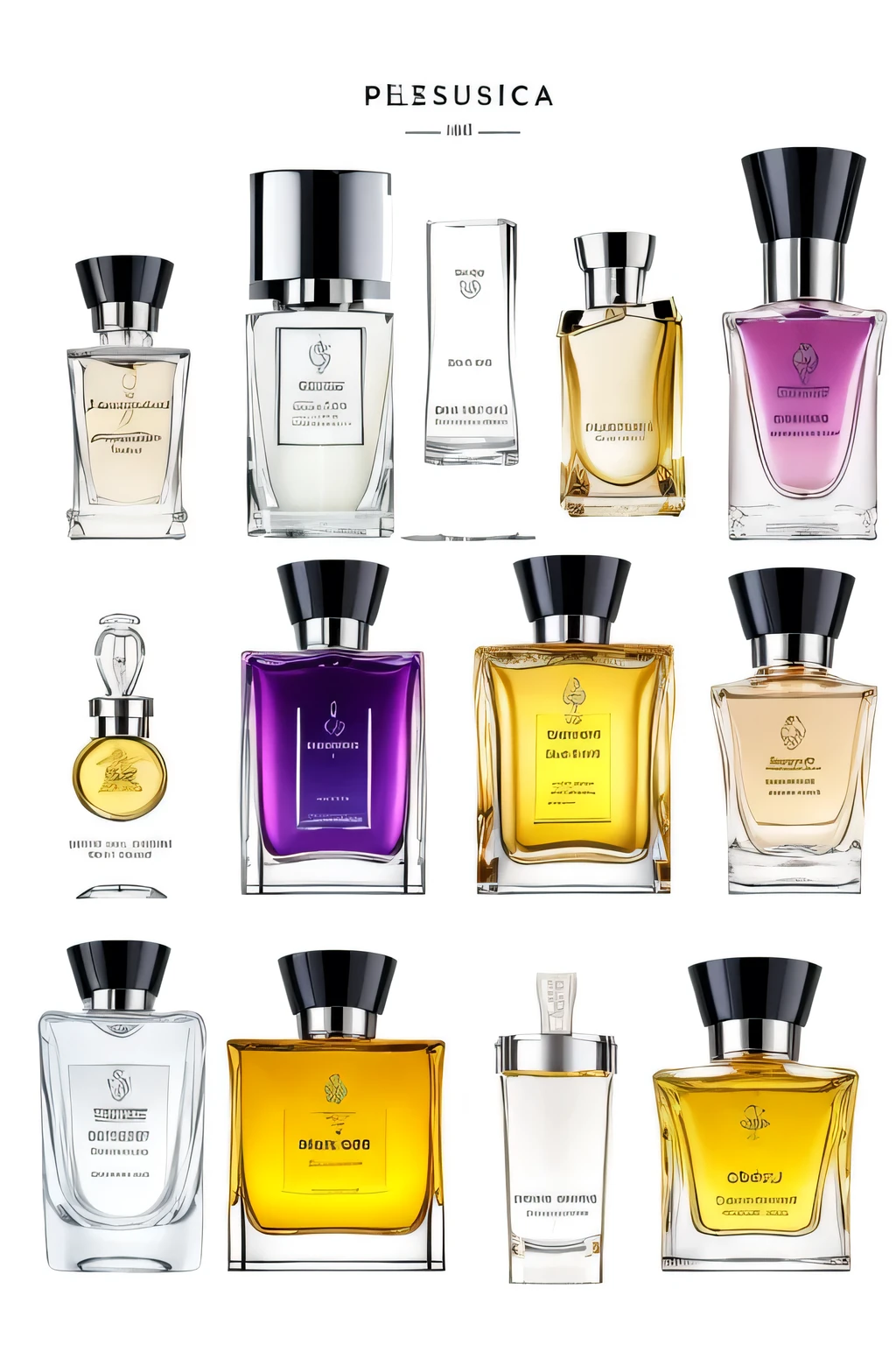 Perfumes inspired by the Brazilian Sertão. White background