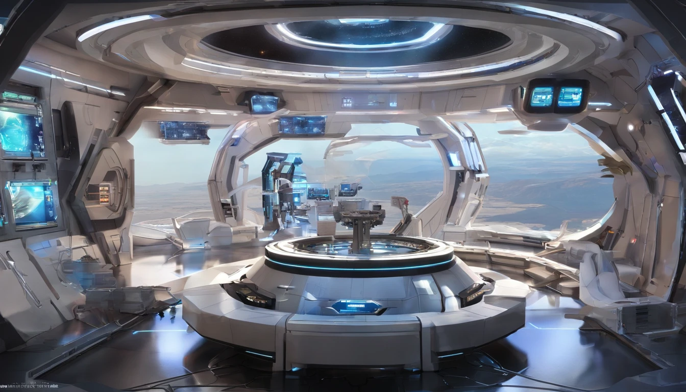 (((Space Station's interior))).There are starships of many sizes, shapes, colors,& ship condition.Some need repairs,need a refit,& others need a complete overhaul.The styles are, from Gerry and Silvia Anderson,& Judith Garfield & Reeves-Stevens.Ships are being fixed, Inside the docking bay.There is wall screen showing a research lab.Men, women, droids, cyborgs,aliens working.