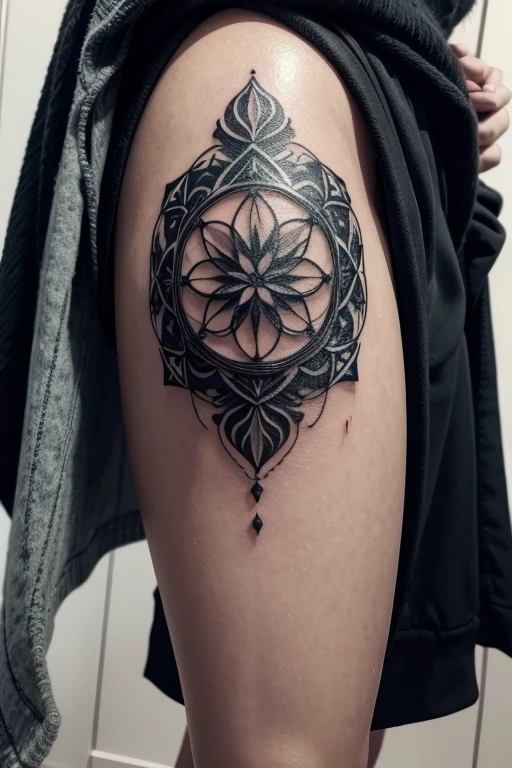 blackwork type art for tattoo design