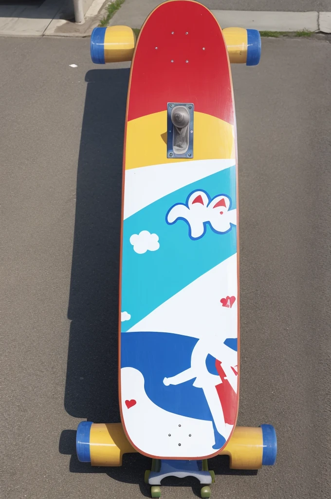 Have the back of the skateboard painted with the character Izumi Konata from Lucky Star