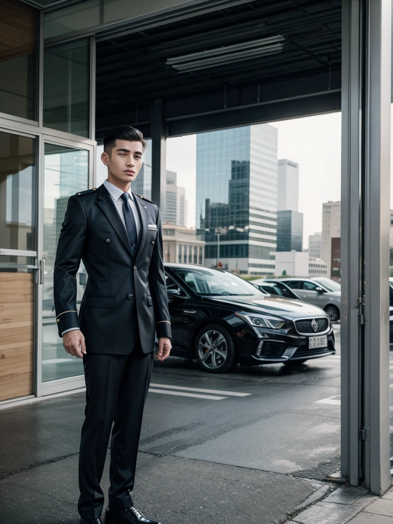 Salesman modern style dress uniform