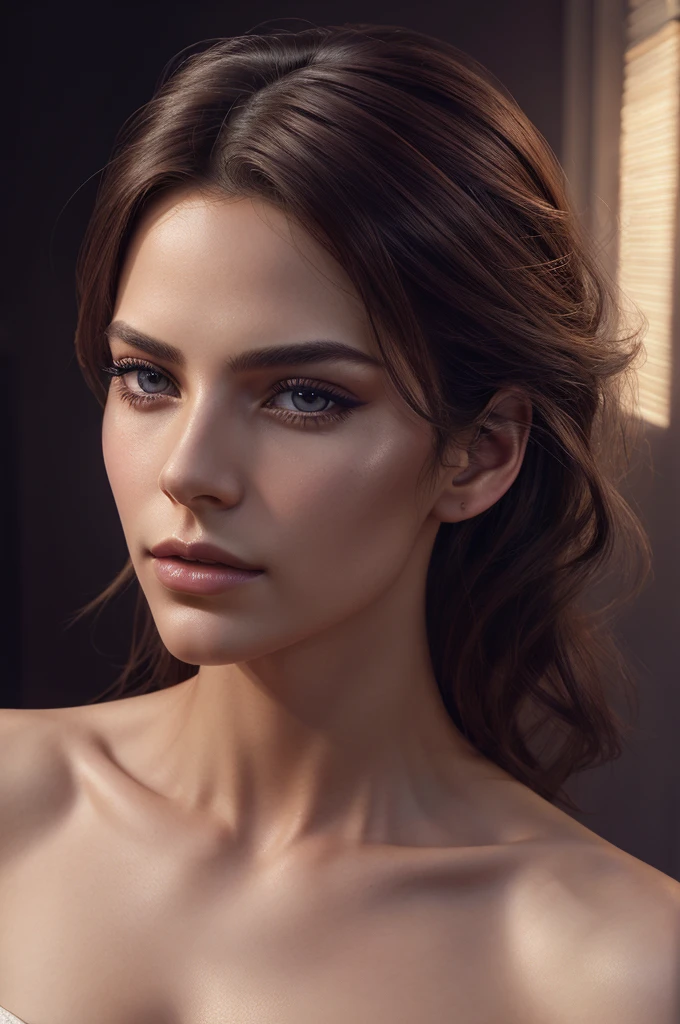 a beautiful feminine man, slim androgynous body, delicate facial features, full lips, intense bedroom eyes, long eyelashes, flowing hair, striking sensual poses, intense erotic gaze,chiaroscuro lighting, dramatic shadows, cinematic composition, vibrant colors, hyperrealistic, artgerm style, hyper detailed, 8k, photorealistic