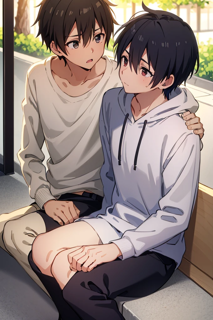 cool,,,Refreshing athletic guy,boy,boys,charm,Slim figure,Japanese high school student style,,Casual clothes,,,White hoodie,,Smooth,Skin texture,Functional beauty,youth,Vibrancy,The male protagonist,,,shine,Action,From friendship to love,,,The two boys are in love with each other.,,,To the boys I like,,,heavy love,,A love story for boys only,,,Lust sex,,sexual excitement,,male器,,,,,Yaoi,,,,,Yaoi,,,Even though they resisted, they were raped.,,,,,,Gay to gay play,,,NSFW,,,,,,,Handsome gay drama,,,,,,here_yuuki,Kirito,Breeze,Piece of bone,Natural light,face,hand,eye,blush,tears,,,Saliva,,,Accuracy,,Super detailed,Biological,male,focus,4K,8K,Highest quality,,
