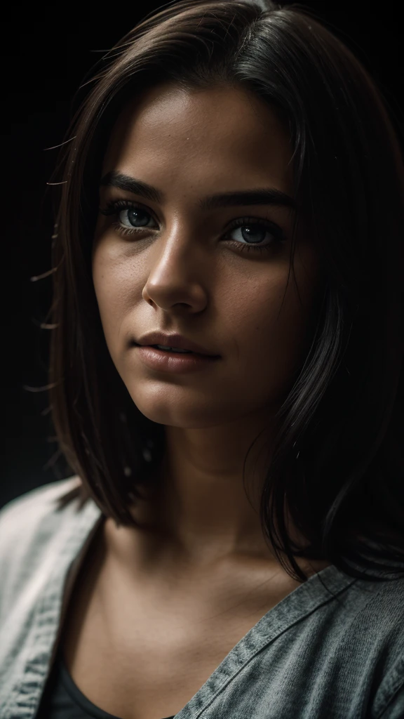 (close up, editorial photograph of a 21 year old woman), (high-detailed face:1.4) (sorrido:0.7) (background inside dark, temperamental, private study:1.3) ass pov, Directed by: Lee Jeffries, Nikon D850 |, film stock photograph ,4 Kodak Portra 400 ,f1 camera.6 lenses ,rich colors ,hyperrealisti ,realistic texture, dramatic lighting , Cinemastill 800,
