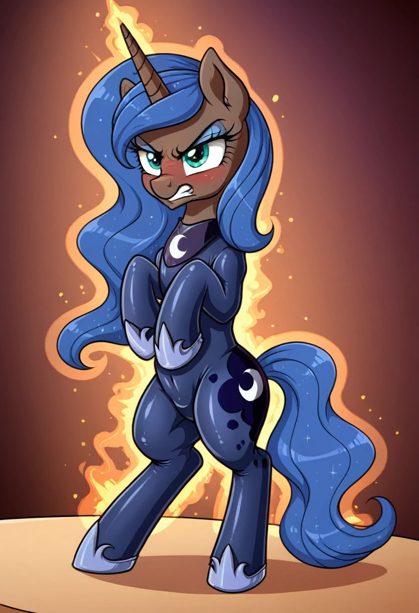 Pony luna bodystocking submissive angry