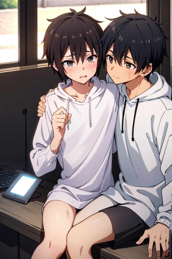 cool,,,Refreshing athletic guy,boy,boys,charm,Slim figure,Japanese high school student style,,Casual clothes,,,White hoodie,,Smooth,Skin texture,Functional beauty,youth,Vibrancy,The male protagonist,,,shine,Action,From friendship to love,,,The two boys are brainwashed into falling in love with each other.,,,To the boys I like,,,heavy love,A love story for boys only,,,Lust sex,,sexual excitement,,male器,,,,,Yaoi,,,,,Yaoi,,,Even though they resisted, they were raped.,,,,,,Gay to gay play,,,NSFW,,,,,,,Handsome drama,Actually a gay drama,,,,,,here_yuuki,Kirito,Breeze,Piece of bone,Natural light,face,hand,eye,blush,tears,,,Saliva,,,Accuracy,,Super detailed,Biological,male,focus,4K,8K,Highest quality,,