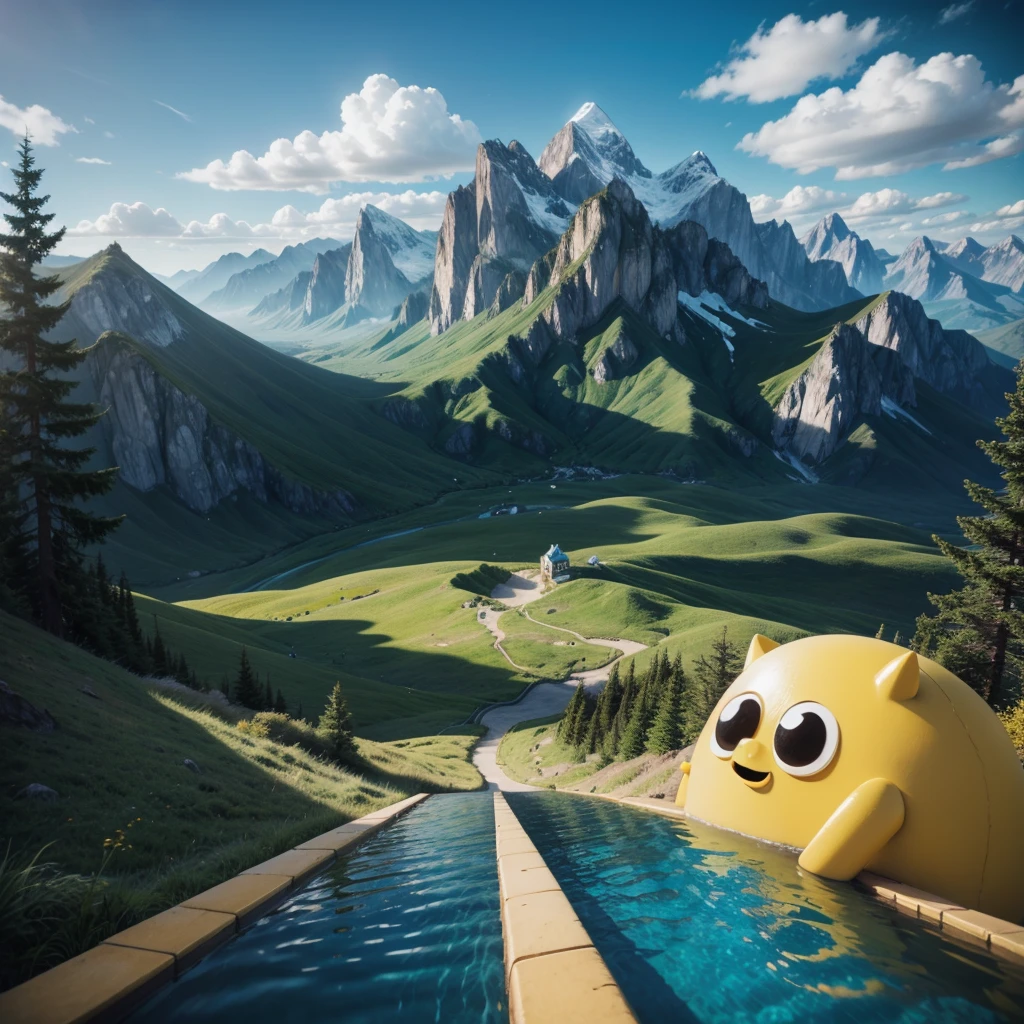 Create an adventure time style scenario