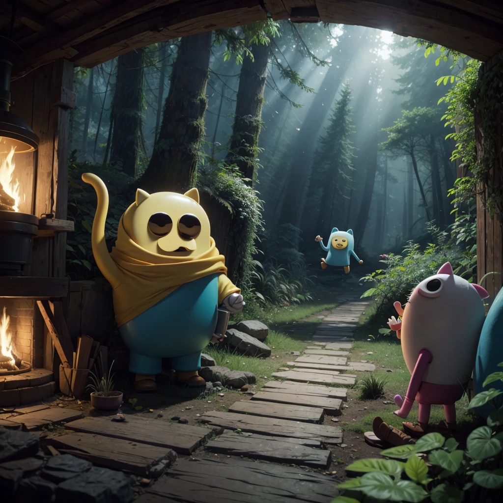 Create an adventure time style scenario