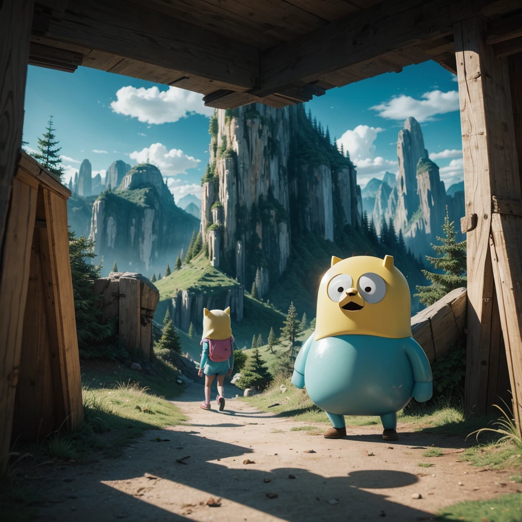 Create an adventure time style scenario