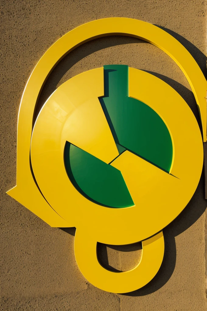 Logo de ingeniería sunar, paneles sunares, sun, green and yellow colors 