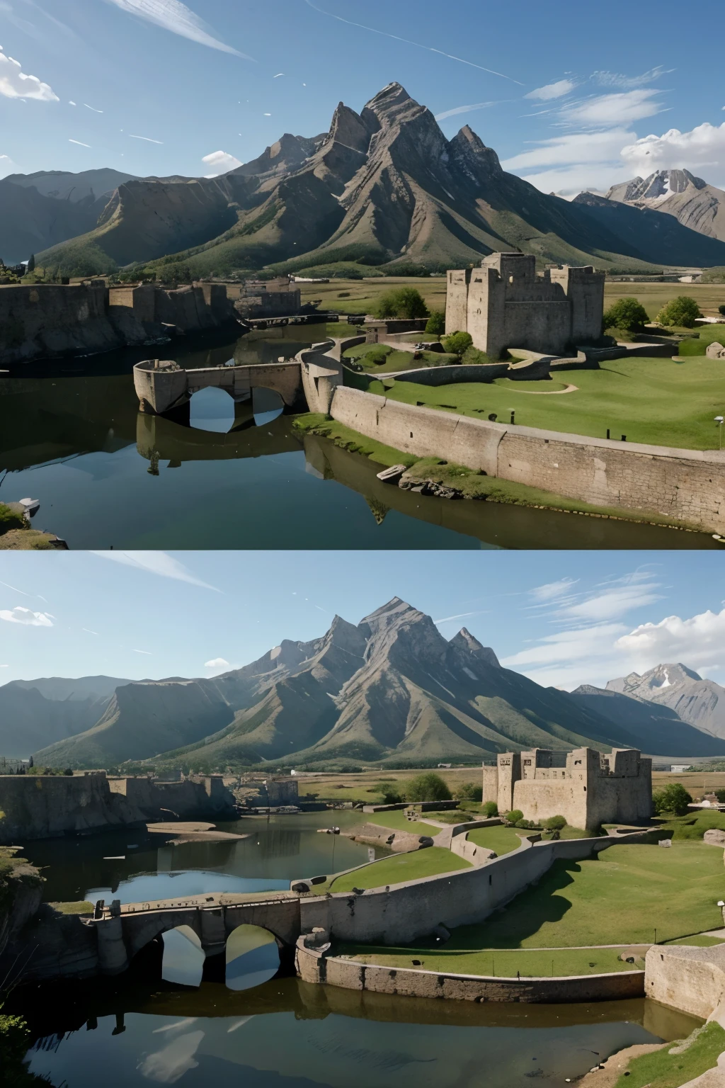 Viking medieval fantasy world. A kingdom called Bearhold, its capital Karz created at the foot of a rocky mountain and consists of 3 areas, each area surrounded by a wall.
The area closest to the mountain is where the palace is located, place where the king and his family and closest staff live, It is the most luxurious area of the city.
The second would be after the wall of the palace area., and it would be where the military academies would be, of magic and religions where the most practiced is the Odinist, It is a large place with a rocky aesthetic..
The third and furthest is divided into middle class and very poor class where you would see the most normal houses, both made of stone and wood, and the furthest ones, which would be huts., Its wall would be a palisade and would end with streams and lakes of urine.