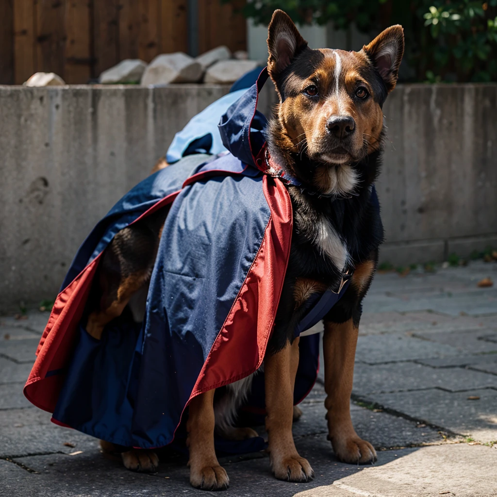 dog with cape