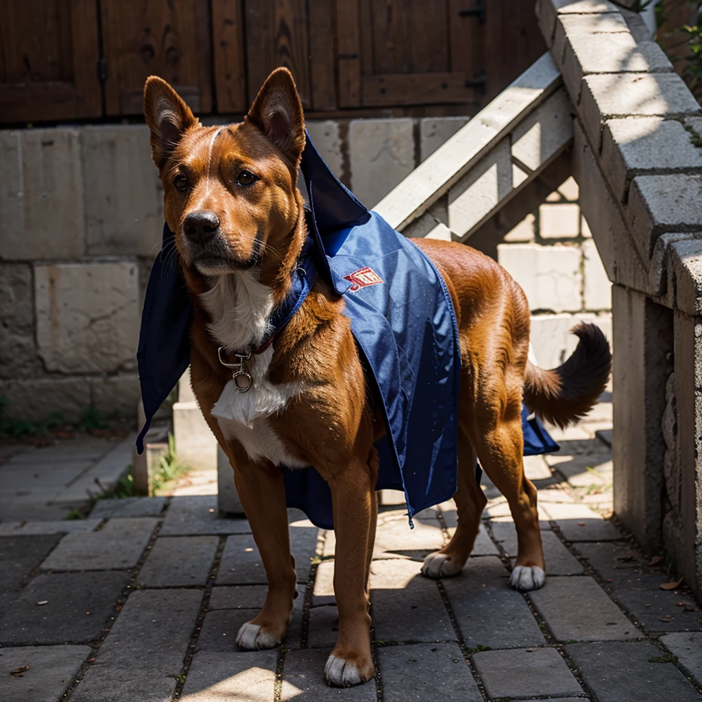 dog with cape