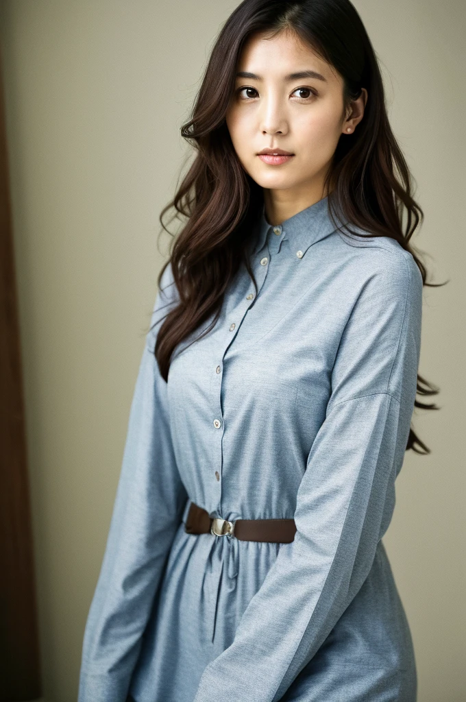 ((Highest quality)),Detailed image quality、Depth of written boundary:f4, Woman with beautiful face, perfect body,Mine Fujiko、Light clothing、Kneel