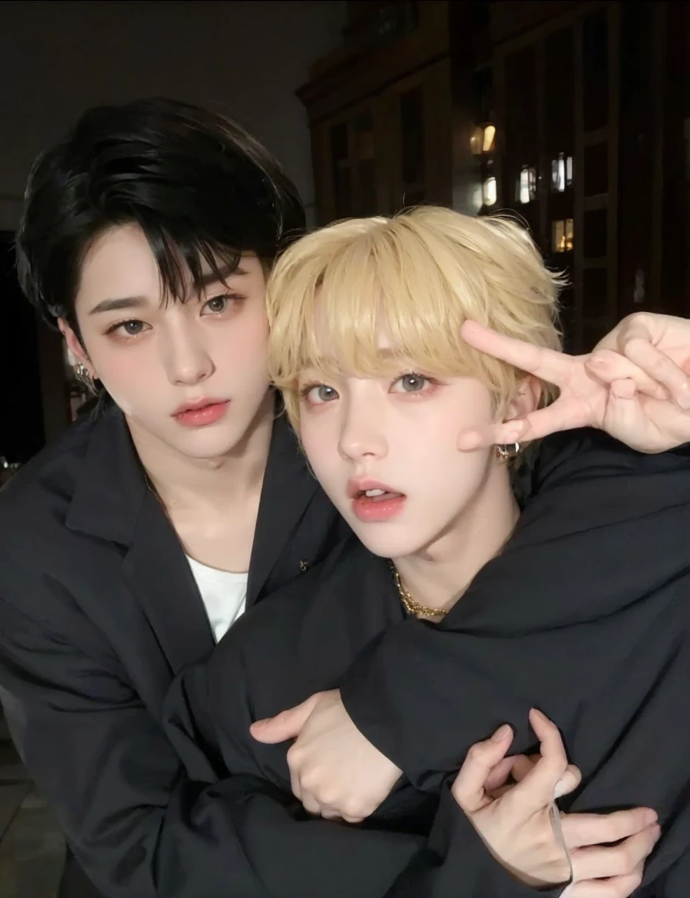 Jimin and jungkook cute and tender. Two very handsome and cute boys. big eyes and full lips, angelic and very attractive appearance.