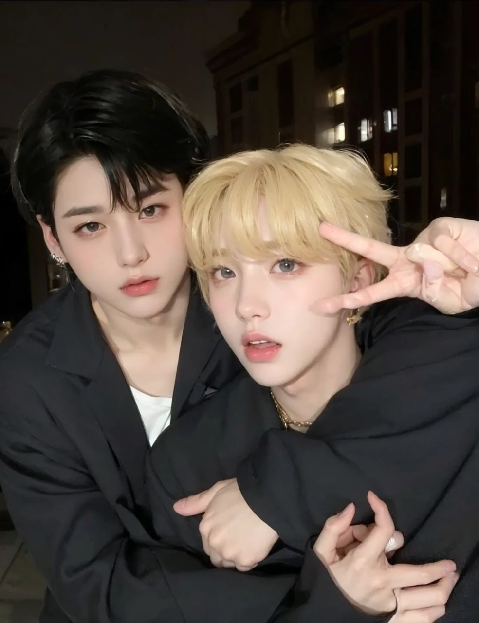 Jimin and jungkook cute and tender. Two very handsome and cute boys. big eyes and full lips, angelic and very attractive appearance.