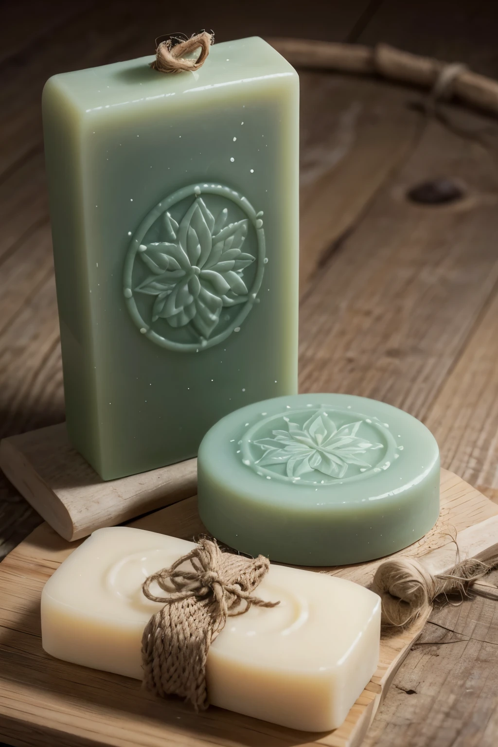 Logo Description:
Nome da Saboaria: "Ábora Craft Products" in an elegant and fluid typography, representing the softness and artisanal touch of the products.
natural elements: Include graphic elements like leaves, flowers or water drops, that symbolize the nature and purity of the ingredients.
colors: Use a natural, soft color palette, like green, light blue, and earthy tones, to convey the connection with nature.
symbol: Add a central symbol, like a bar of soap with handcrafted details or a bottle of essence, to reinforce the theme of soap making.
Layout: Keep the design clean and balanced, with the name of the soap shop highlighted and the decorative elements around or integrated in a harmonious way.