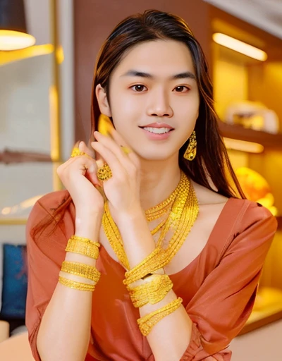 Southeast Asian man with a round face, Open the aperture wide., professional lighting, Sony A7R4, 50 mm sitting lens. 2 black eyes,muscle, (digital painting, HDR, high contrast), 3d, 8K, 45,000,000 pixcls,
