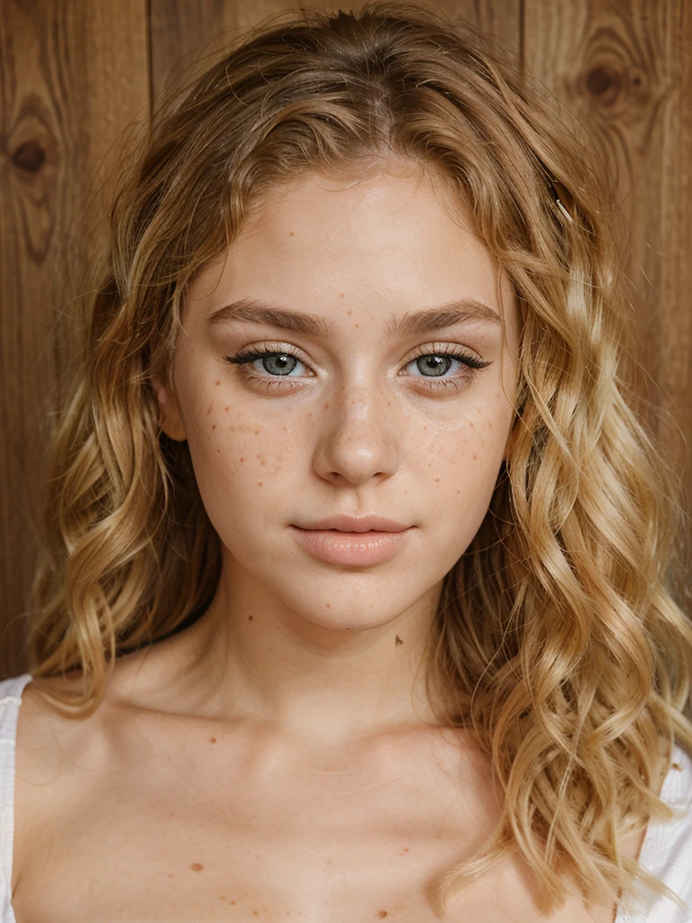 24 year old blonde girl, big almond eyes and thick lips and curly hair with freckles onlyfans