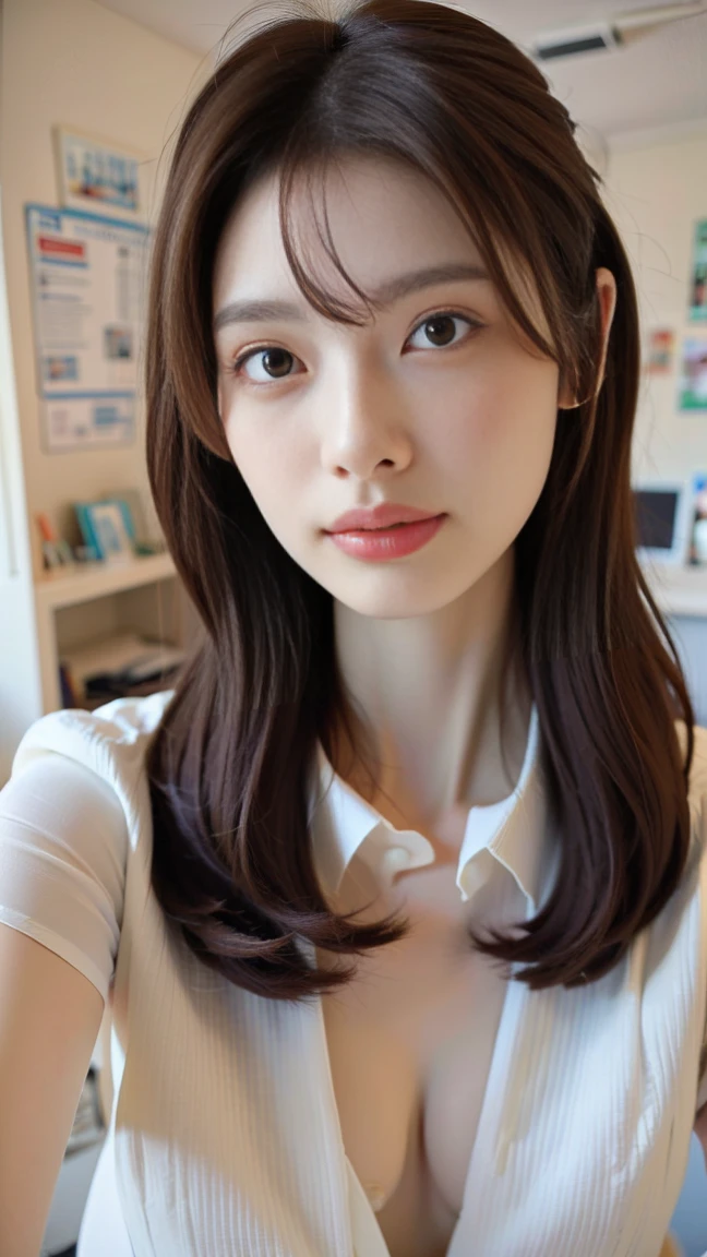 ((Best quality, 8k, Masterpiece, ultra detailed, ultra high res, photorealistic, raw photo, absurdres, absolutely resolution:1.5)), pretty woman, 1girl, slender abs :1.1, dark brown hair, bob cut, (nsfw, penis), missionary position, ((1man and 1woman, having sex)), lying in bed, bird’s eye view, ultra-detailed face, highly detailed lips, detailed eyes, double eyelid
