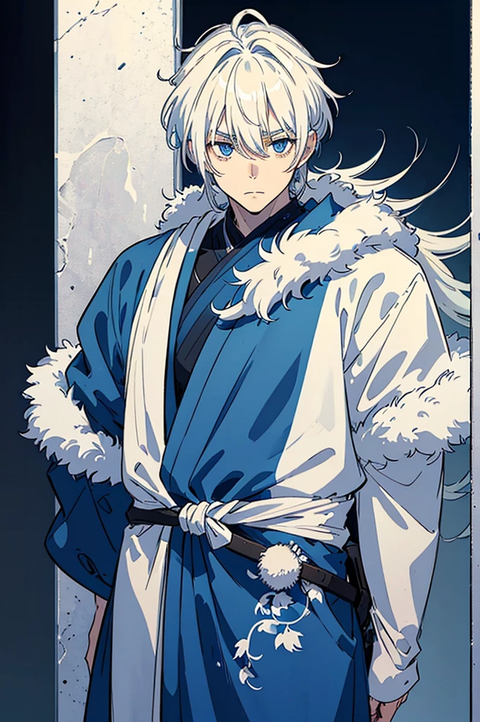 Itsuomi (Male protagonist)Appearance:hairs: white and slightly messy, with bangs that fall casually over your forehead, giving you a carefree look.eyeballs: deep blues, with a confident and serene look, that convey safety and comfort.Skinned: clear, with a healthy tone and a slight color in the cheeks, especially when he&#39;s around Yuki.Height and Body: tall and athletic, with broad shoulders and a well-defined physique. Your posture is relaxed, mas imponente.Clothing: Prefer casual and comfortable clothes, like neutral colored t-shirts, jeans and light jackets. Often seen wearing accessories such as simple bracelets or necklaces..Personalidade:confident: Itsuomi is self-assured and faces situations calmly and determinedly..caring: He always pays attention to details and genuinely cares about Yuki&#39;s feelings., doing our best to understand and support her.independent: Values your freedom and seeks to explore the world independently, but is willing to give up certain things for those he loves.enchanting: Your easy smile, your considered actions and the way you communicate (both verbally and in sign language) make it extremely captivating.