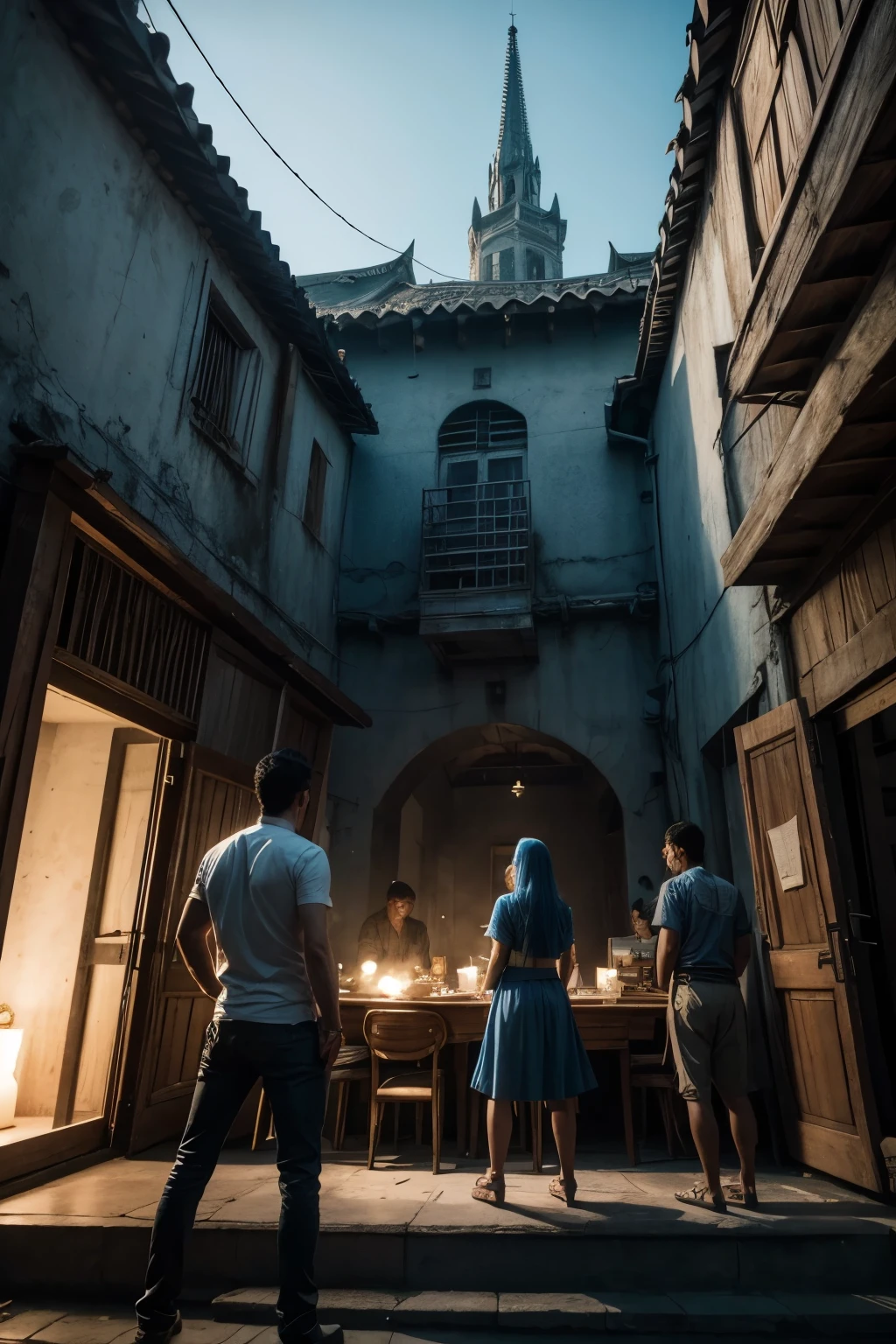 Blue lemon versus the evil architect Cabañas and his Malda gang 