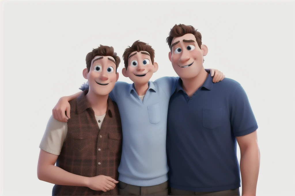 A Disney Pixar style family, high qualiy, best qualityer