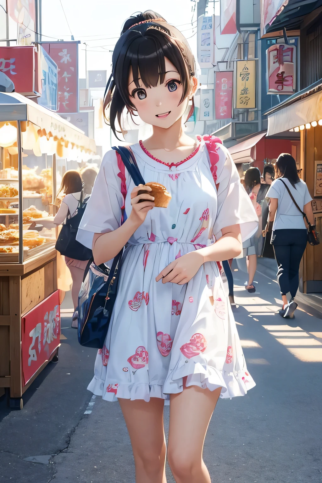 masterpiece, best quality, 2girls, , (petite),
smile, standing, idol, small breasts, amusement park,