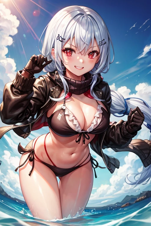 Make a girl in a bikini
