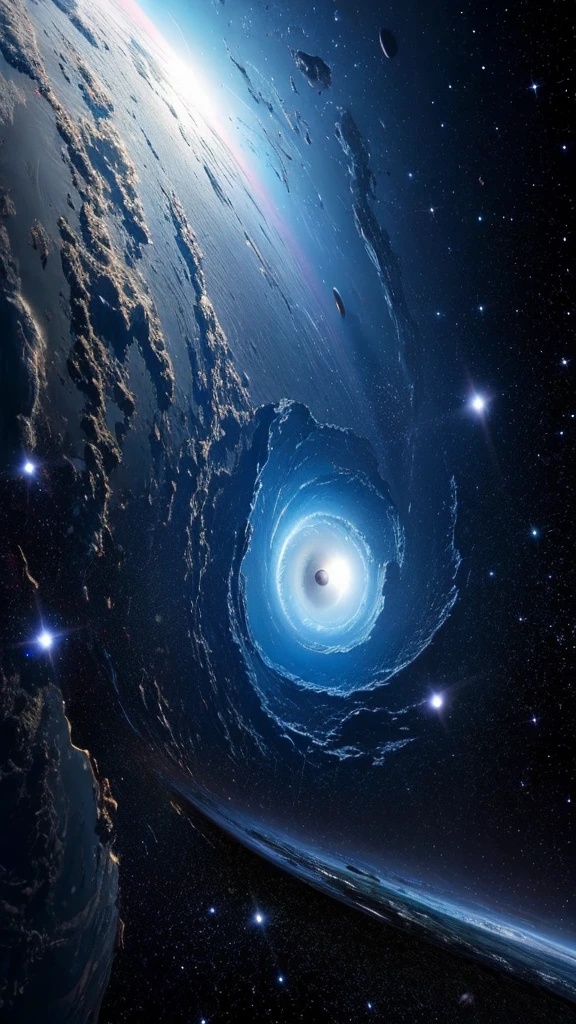 Space Black Hole Ocean Destruction and Creation