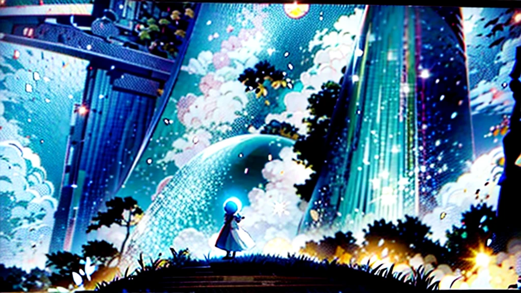I'm making a Ghibli-style video to go with the anime theme song "Shining Memories." niji 6 --ar 16:9