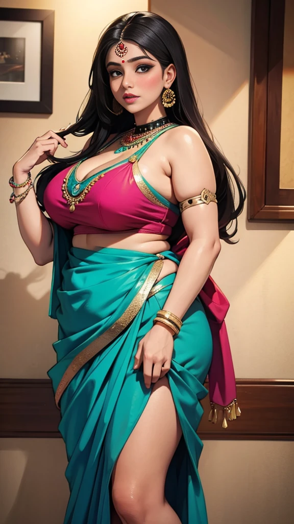 Desi bbw indian saree